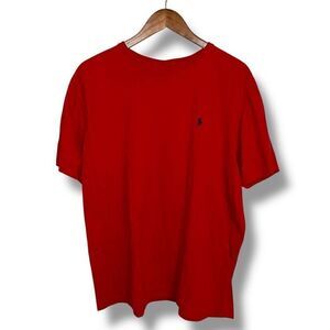 90s Polo Ralph Lauren Ralph Red Cotton S/S T-Shirt Sz XL